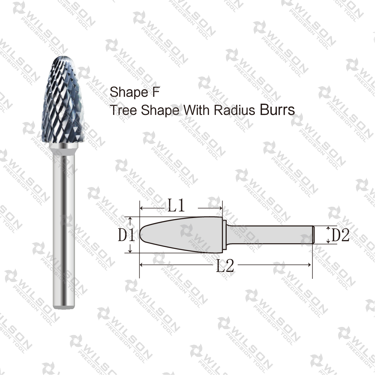 Shape F: Tree Shape With Radius - MX Cut